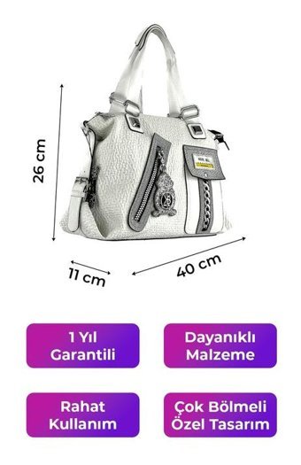 Kriste Bell Beyaz 26452 Kadın Sırt Çantası