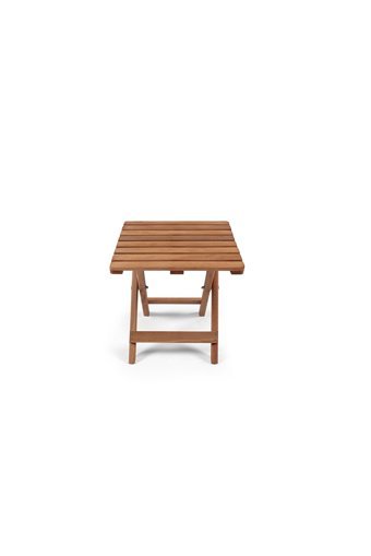 Barışahşap Katlanabilir Kare Ahşap 40x40 cm Kahverengi Kamp Sehpası