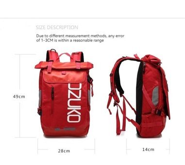 Ozuko Business Casual Oxford Kumaş Kırmızı Erkek Sırt Çantası