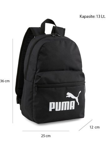 Puma Phase Small 07987901 Siyah Erkek Sırt Çantası