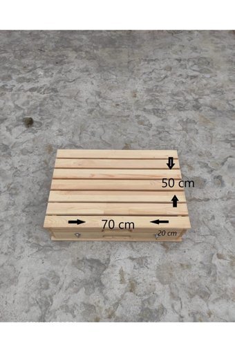 Ahşapdekor Katlanabilir Dikdörtgen Ahşap 70x100 cm Kahverengi Kamp Masası