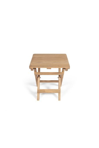 Barışahşap Katlanabilir Kare Ahşap 40x40 cm Kahverengi Kamp Masası