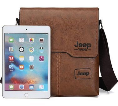 Kk Jeep 2'Li Deri Çapraz Siyah Erkek Sırt Çantası