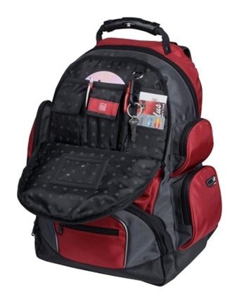 Ful Usa Beale Street Iı Kırmızı 15" Laptop Erkek Sırt Çantası Kırmızı - Gri