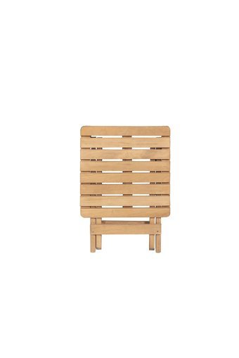 Barışahşap Katlanabilir Kare Ahşap 40x40 cm Kahverengi Kamp Masası