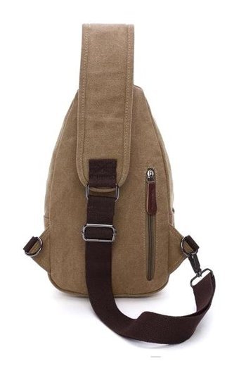 Zuolunduo Moda Kanvas Çapraz Askı Haki Erkek Sırt Çantası