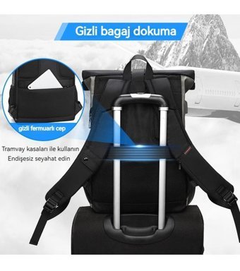 Wyanet Hespero Fashion 15.6 Bilgisayar Gri Erkek Sırt Çantası