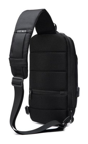 Ozuko 9223Large Usb Şarj Portlu Rt Siyah Erkek Sırt Çantası