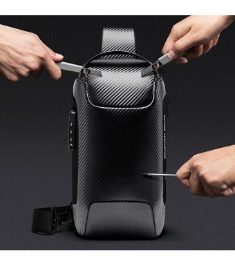 Bange Suya Dayanıklı Usb Y Siyah Erkek Sırt Çantası