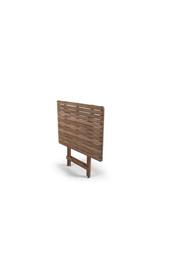 Barışahşap Katlanabilir Kare Ahşap 60x60 cm Kahverengi Kamp Masası