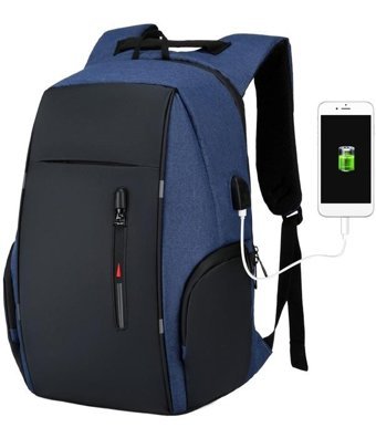 Kkfaka Laptop Mavi Erkek Sırt Çantası