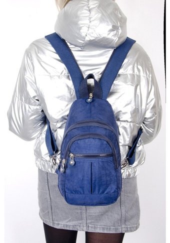 Bizoon Np2055 Krinkl Kumaş Body Bag Lacivert Kadın Sırt Çantası