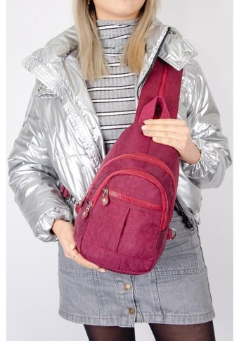 Bizoon Np2055 Krinkl Kumaş Body Bag Lacivert Kadın Sırt Çantası