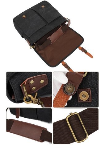 Augur 1702 Retro Çapraz Askı Kahverengi Erkek Sırt Çantası