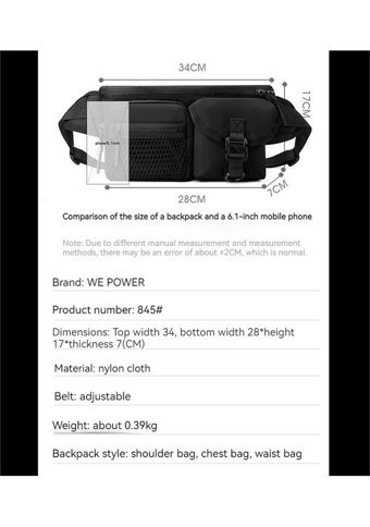 Wepower Spor Ve Eğlence Çapraz Koyu Mavi Erkek Sırt Çantası