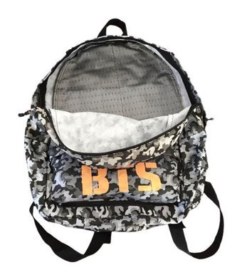 Outlet Çarşım Bts İmzalı Kamuflaj Desen Kadın Sırt Çantası