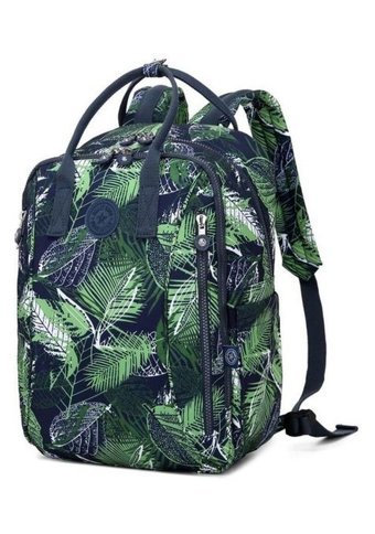 Generic Smart Bags Krinkıl Lacivert Yeşil Smb1221 Çok Renkli Kadın Sırt Çantası