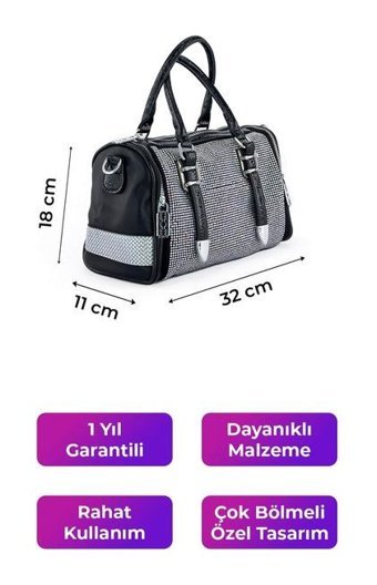 Kriste Bell Siyah 26461 Kadın Sırt Çantası