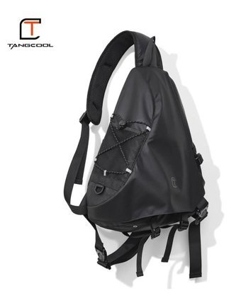 Tangcool Büyük Kapasiteli Crossbody Siyah Erkek Sırt Çantası