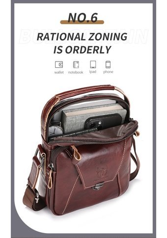 Bull Captan Retro Crossbody Kahverengi Erkek Sırt Çantası