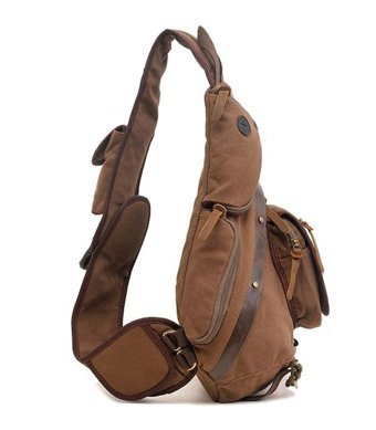 Augur 8171 Moda Çapraz Askı Erkek Haki Sırt Çantası