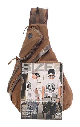 Augur 8171 Moda Çapraz Askı Erkek Haki Sırt Çantası