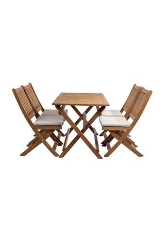 Lyptus Garden Katlanabilir Dikdörtgen Ahşap 70x120 cm Kahverengi Kamp Masası