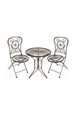 Panalı Yuvarlak Metal 60 cm Metalik Kamp Masası
