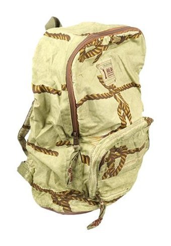 Generic Old Cotton Cargo 5025 Yeşil Halat Çok Renkli Kadın Sırt Çantası