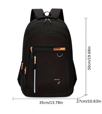 Tcherchi Mc30955 Büyük Kapasiteli Seyahat Siyah Erkek Sırt Çantası