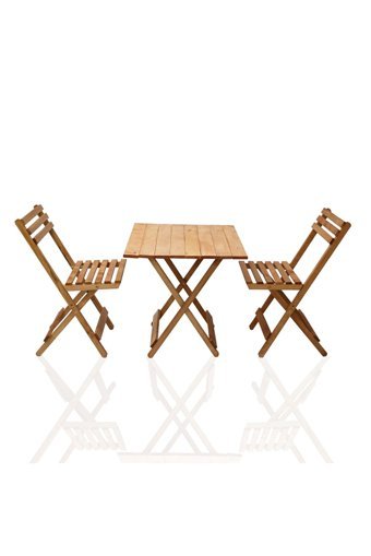 Apak Ahşap Katlanabilir Dikdörtgen Ahşap 60x72 cm Kahverengi Kamp Masası