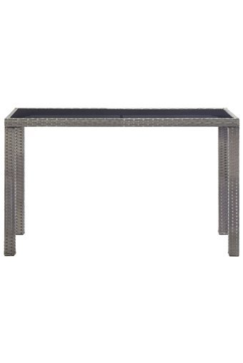 Vidaxl Dikdörtgen Rattan 60x123 cm Antrasit Kamp Masası