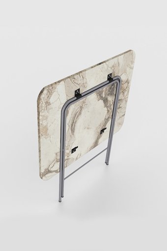 Okuyanlar Katlanabilir Dikdörtgen Suntalam 60x80 cm Gri Kamp Masası