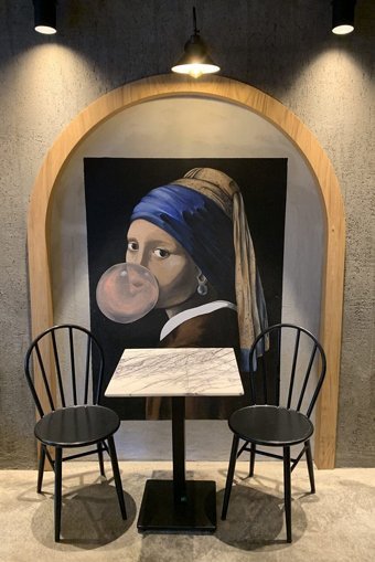 Voodo Concept Kare Mermer 60x60 cm Beyaz Kamp Masası