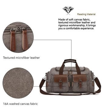 Zuolunduo Kanvas Crossbody Siyah Erkek Sırt Çantası