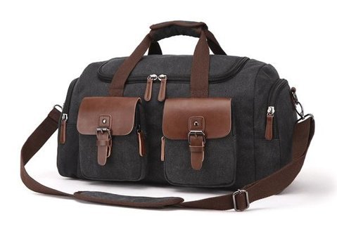 Zuolunduo Kanvas Crossbody Siyah Erkek Sırt Çantası