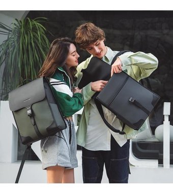 Mark Ryden Gündelik Moda Koyu Yeşil Erkek Sırt Çantası