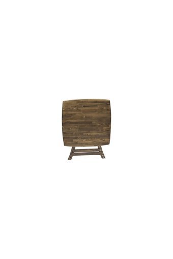 Emideco Katlanabilir Kare Ahşap 76x76 cm Kahverengi Kamp Masası