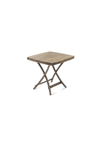 Emideco Katlanabilir Kare Ahşap 76x76 cm Kahverengi Kamp Masası