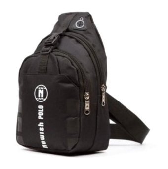 Newish Polo Siyah Cross Bodybag Çapraz Ve Erkek Sırt Çantası