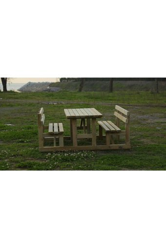 Kamelyamarket Dikdörtgen Ahşap 73x150 cm Kahverengi Kamp Masası