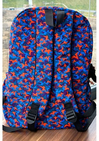 Nemo Bags Mor Desenli Krinkıl Su Geçirmez Mor Kadın Sırt Çantası