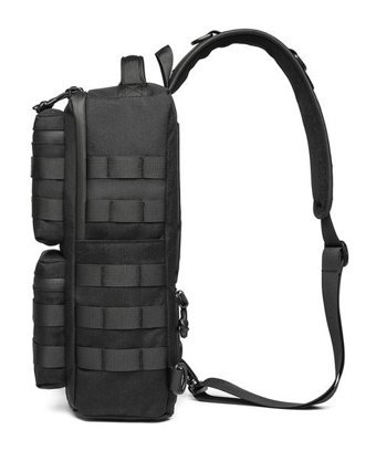 Ozuko 9661 Taktik Crossbody Siyah Erkek Sırt Çantası