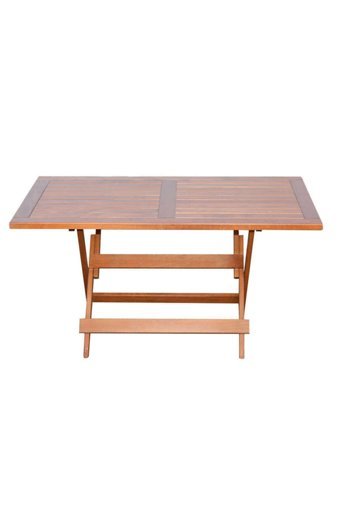 Bahçeci Katlanabilir Dikdörtgen Ahşap 80x120 cm Kahverengi Kamp Masası