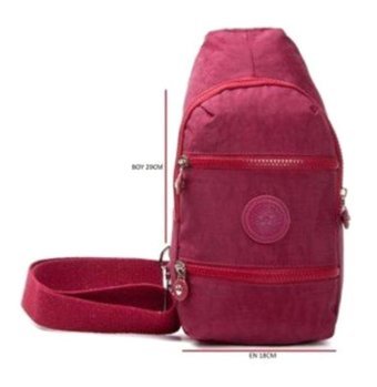 Newish Polo Newishpolo Kırınkıl Çarpraz Bordo 18X29Cm Erkek Sırt Çantası