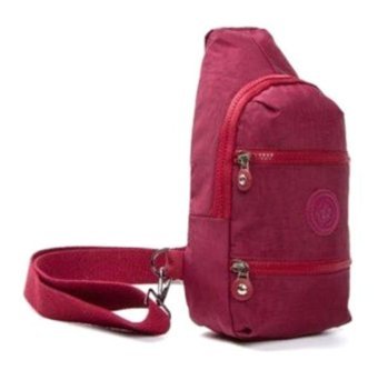 Newish Polo Newishpolo Kırınkıl Çarpraz Bordo 18X29Cm Erkek Sırt Çantası