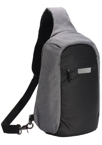 Generic Moda Spor Polyester Seyahat Crossbody Siyah Erkek Sırt Çantası