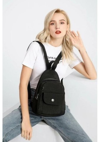 Luvi Shoes 1237 Siyah Kadın Sırt Çantası