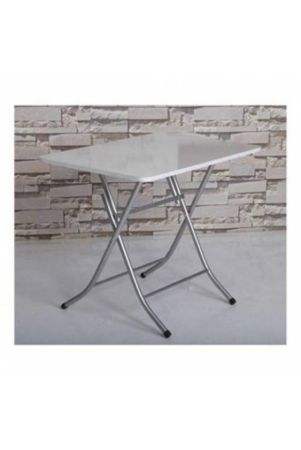 Netbazaars Katlanabilir Dikdörtgen Suntalam 60x90 cm Beyaz Kamp Masası