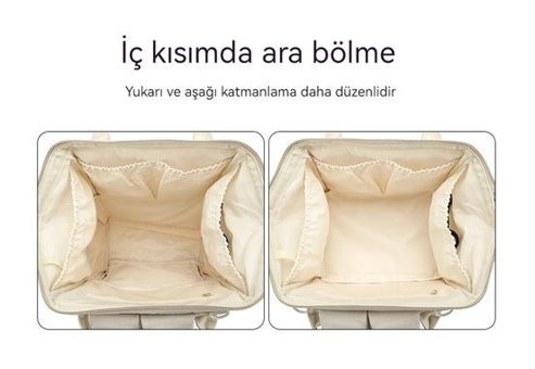 Eternal Luck Çok Fonksiyonlu Anne Ve Bebek Mavi Kadın Sırt Çantası